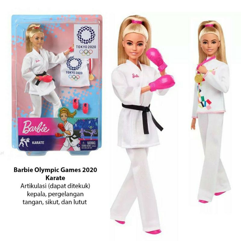 Jual Barbie Olympic Games Tokyo 2020 Karate Doll Shopee Indonesia