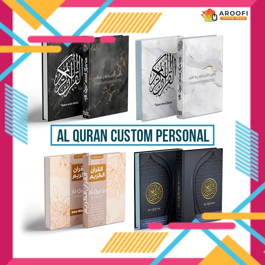 Jual Al Quran Custom Personal A Bisa Tulis Nama Dan Quote Atau Ucapan Di Cover Nya Bagus Buat