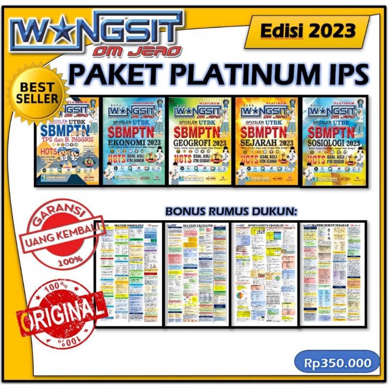 Jual [platinum Ips] Ori Buku Wangsit Om Jero Utbk Sbmptn 2023