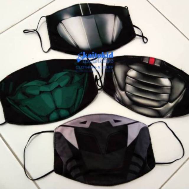 Jual Masker Kain KAMEN RIDER BLACK & SHADOWMOON custom desain bebas ...