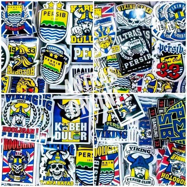 Jual Stiker persib paket isi 50pcs - sticker viking bandung variasi ...