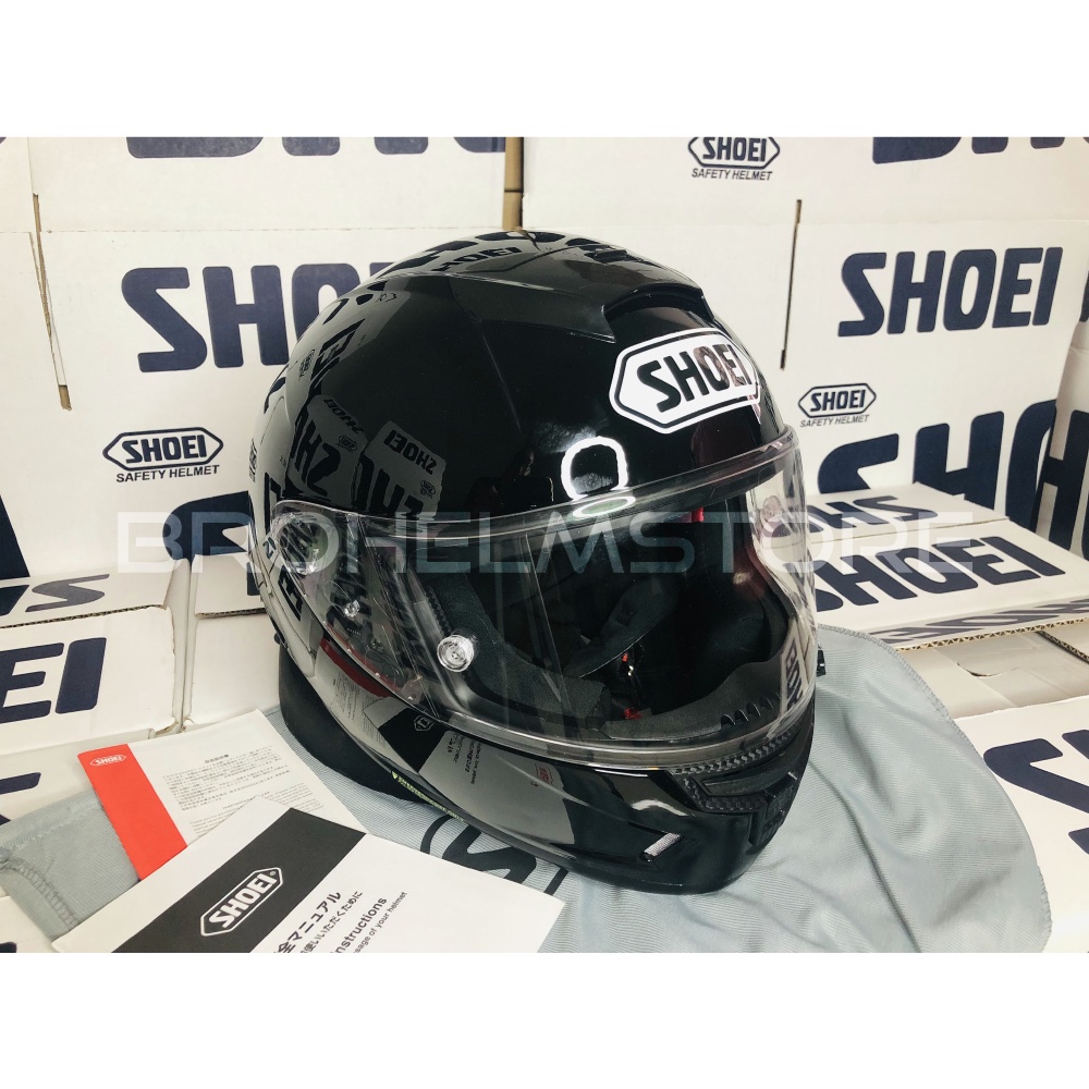 Jual SHOEI Helm Full Face X14 Shoei Black Glossy Full Face Helm ...