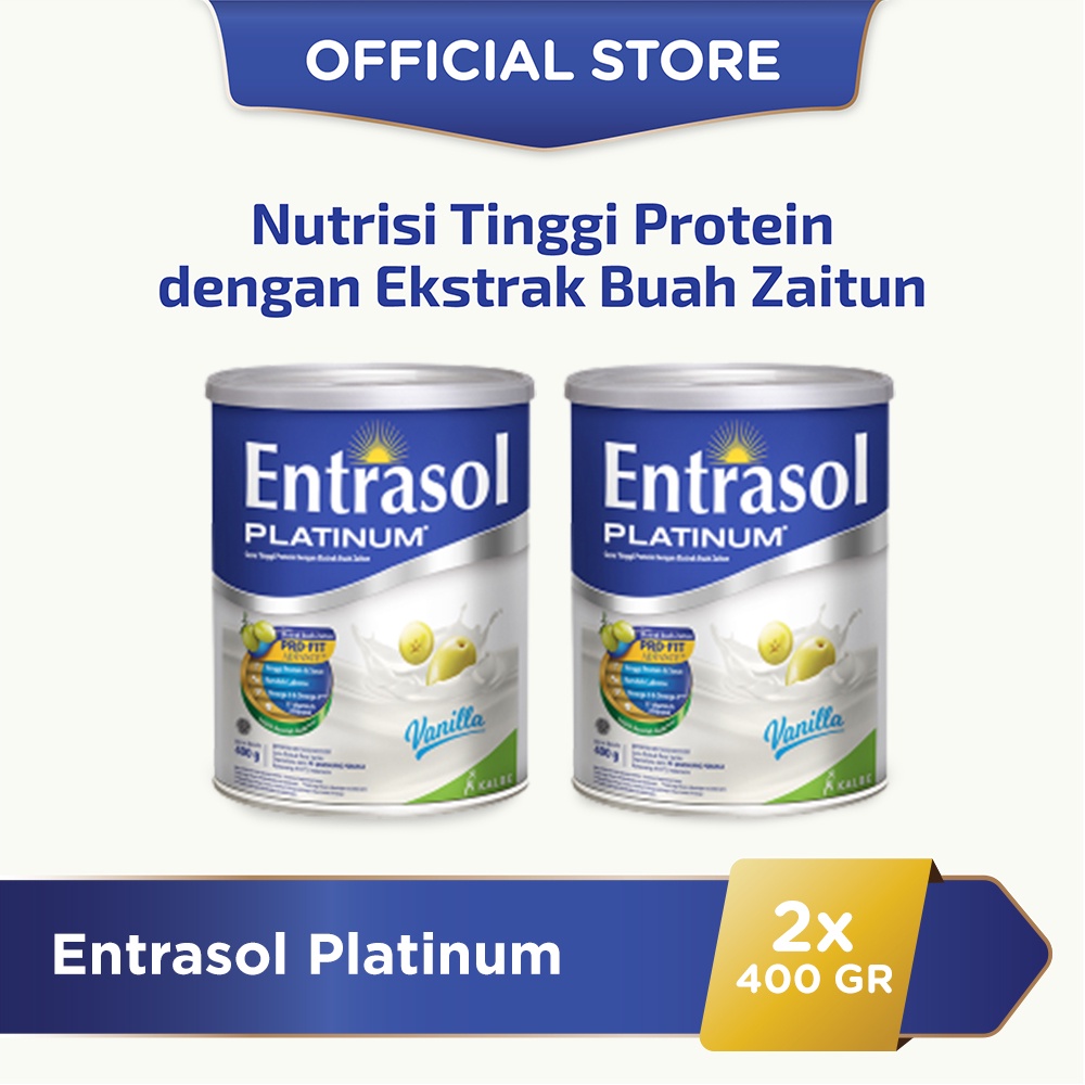 Jual Entrasol Twinpack Platinum Vanilla 400g | Shopee Indonesia
