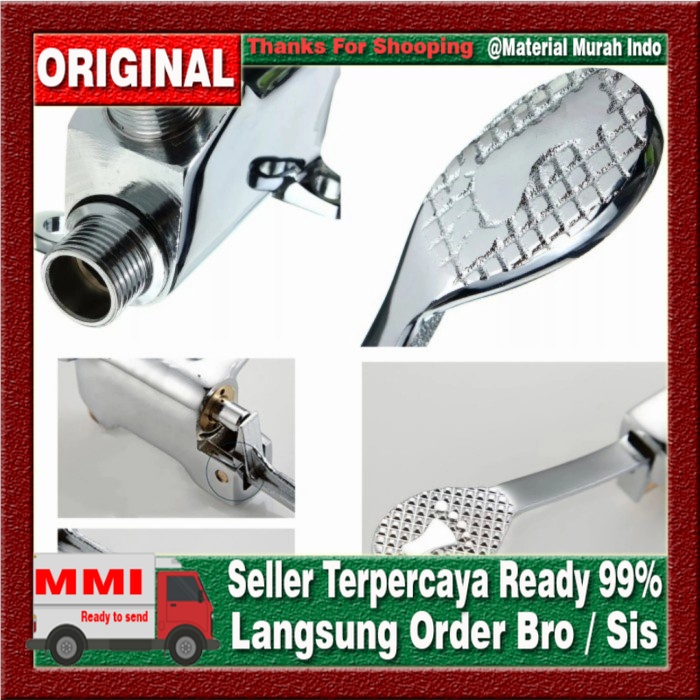 Jual kran injak kaki foot pedal Valve alumunium | Shopee Indonesia