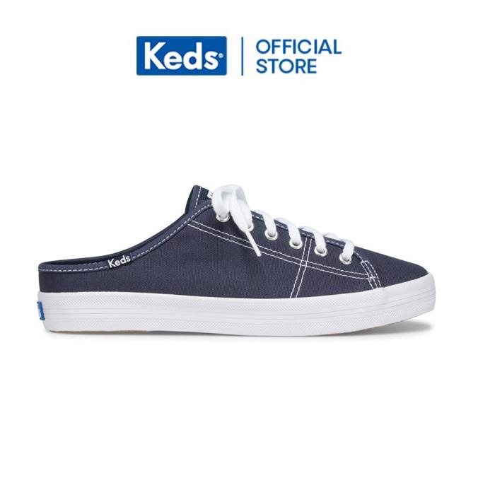 Jual Harga Gudang Keds Sepatu Wanita Kickstart Mule Canvas Navy Wf62557 Shopee Indonesia