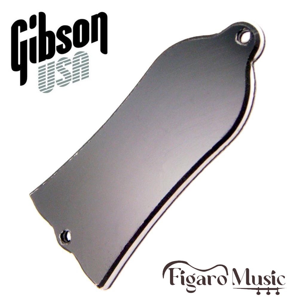 Trivella Per Pozzo Copertura Per Asta Di Regolazione (truss Rod Cover) Nera A 1 Strato Per Chitarra Gibson - Dopo Mercato, Modello PG-9485-B Ricambio Aftermarket Per Chitarra