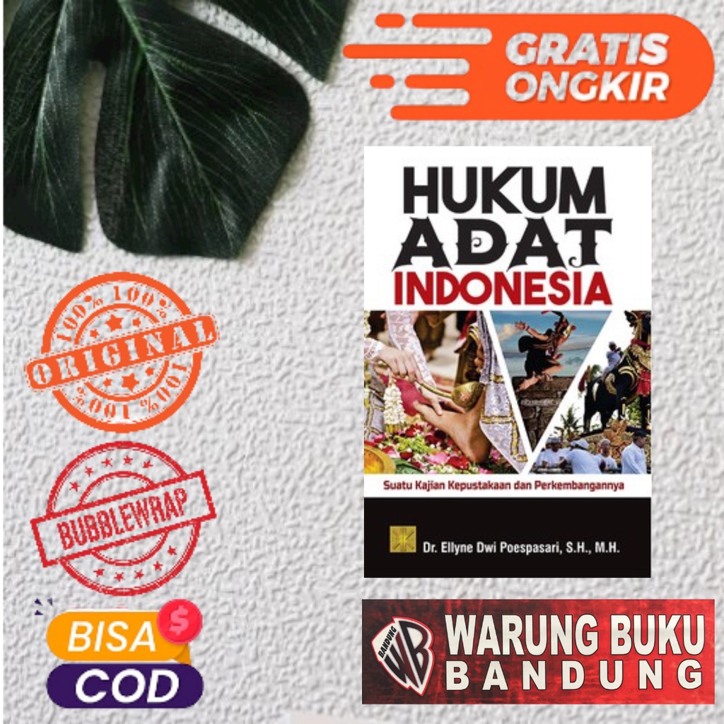 Jual BUKU HUKUM ADAT INDONESIA : Suatu Kajian Kepustakaan Dan ...