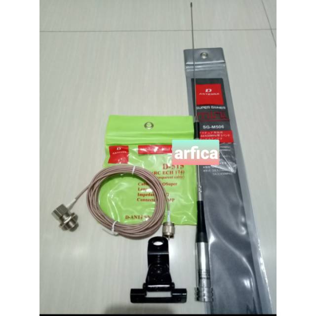 Jual PAKET ANTENA SG-506 RIG HT MOBIL PLUS BREKET BAGASI KABEL TEPLON ...