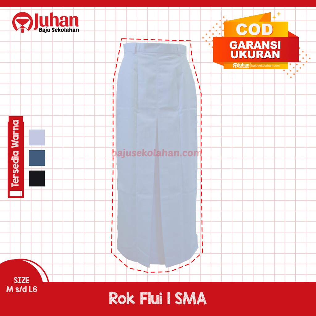 Jual Rok Sekolah SMA Rok Putih SMA Rok Flui 1 SMA Rok SMA Putih Rok ...