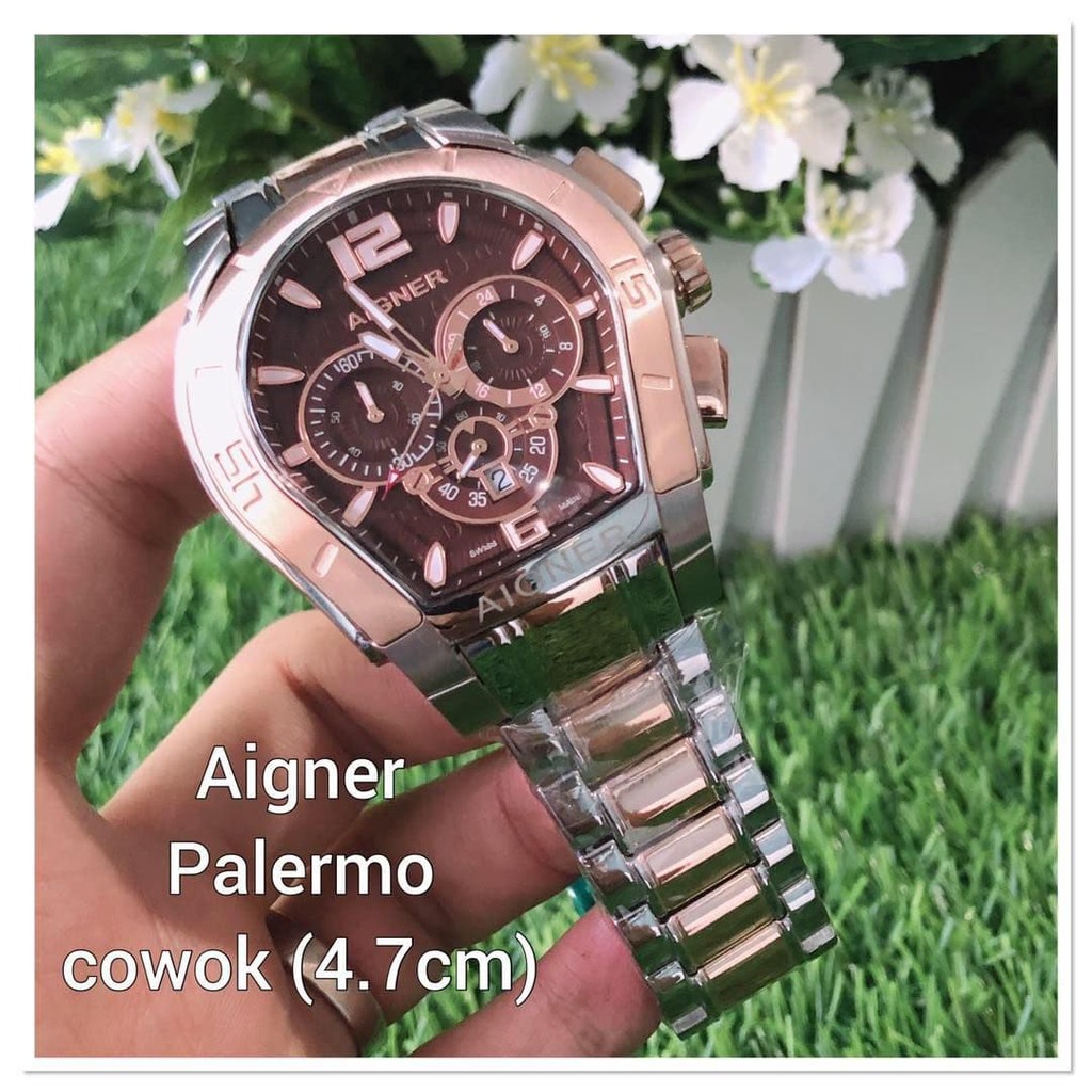 Super Murah Jam Tangan Aigner Pria type Aigner Palermo kombinasi tali Rantai Terbatas