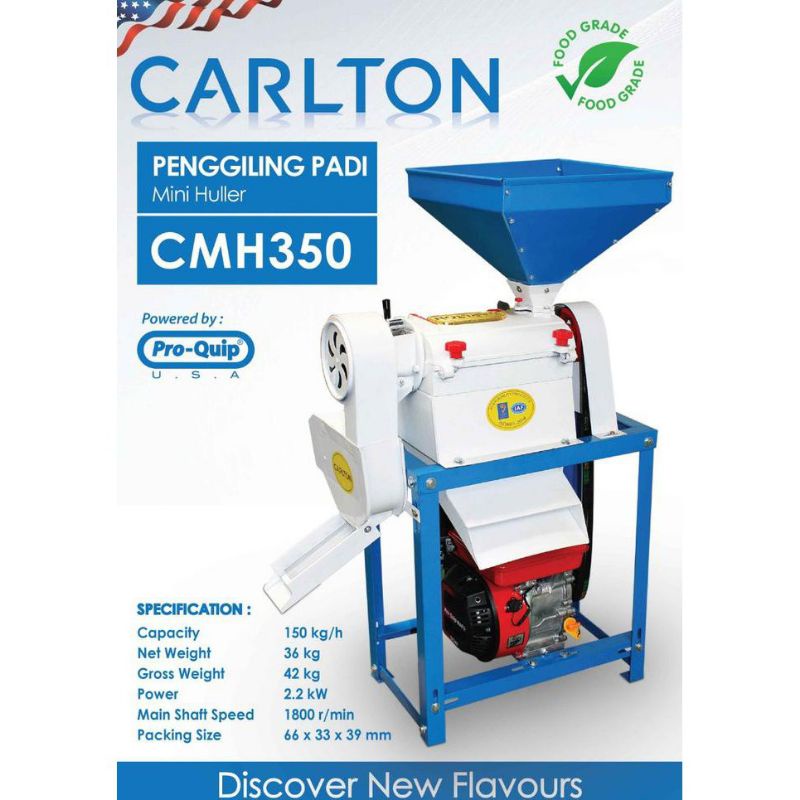 Jual Mesin Giling Padi Carlton CMH 350 / Rice Polisher Carlton CMH 350 ...