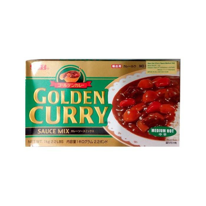 Jual Kualitas Terbaik - S&B Golden Curry Medium Hot Sauce Mix 1Kg Bumbu ...