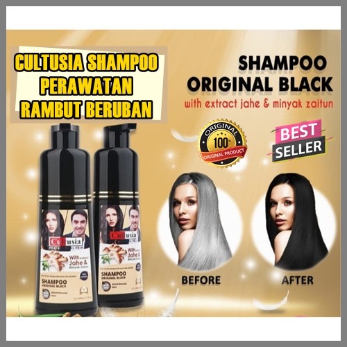 CULTUSIA SHAMPOO 160ML ORIGINAL BLACK - COLOR FAST HAIR SHAMPOO CULTUSIA