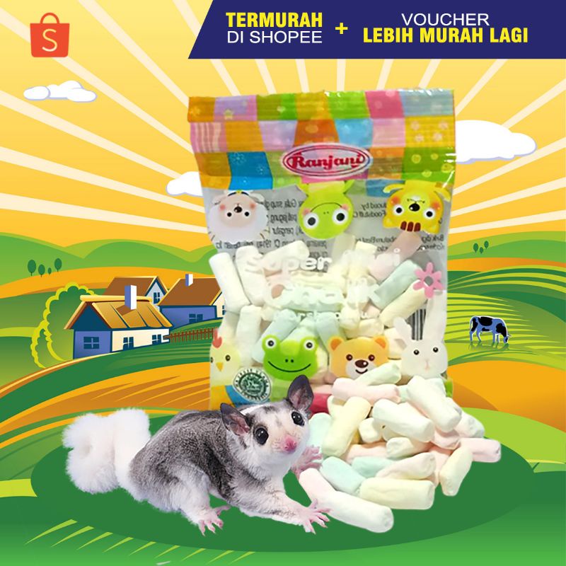 Jual MARSHMALLOW CHALK Makanan Sugar Glider Camilan Sugar Glider