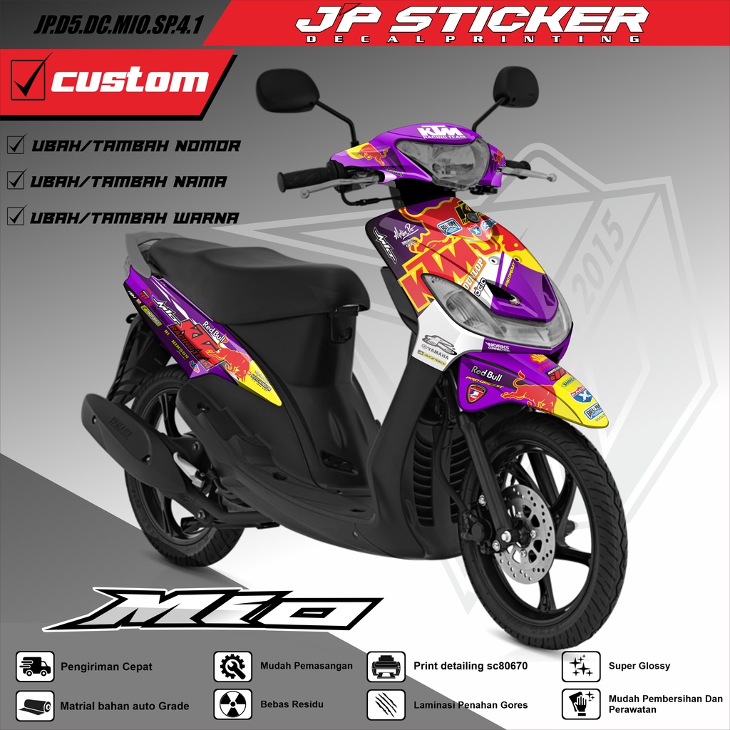 Jual Decal Sticker Mio Sporty Full Body Dekal Stiker Mio Sporty