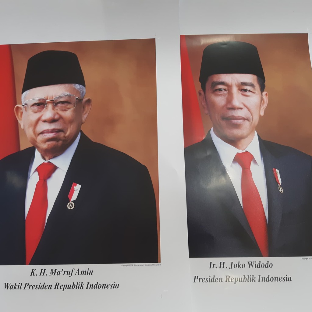 Jual Foto Presiden Dan Wakil Presiden Resmi Terbaru | Shopee Indonesia