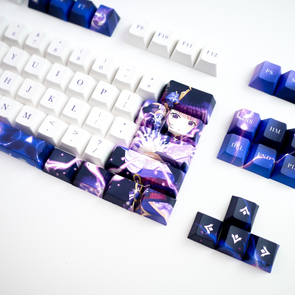 Jual Genshin Impact RAIDEN SHOGUN PBT Dye Sub Keycaps Mechanical ...