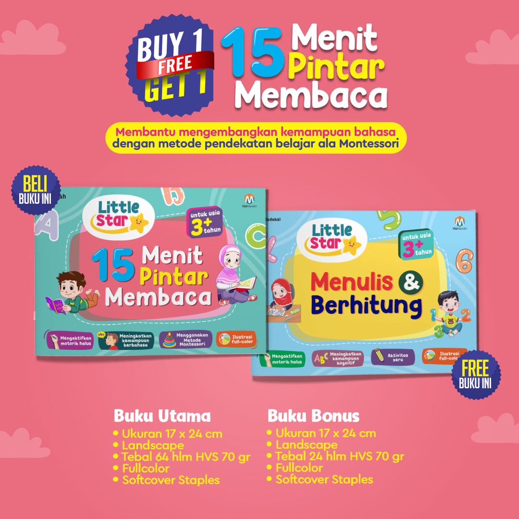 Jual Buku Belajar Membaca Little Star 15 Menit Pintar Membaca | Shopee ...