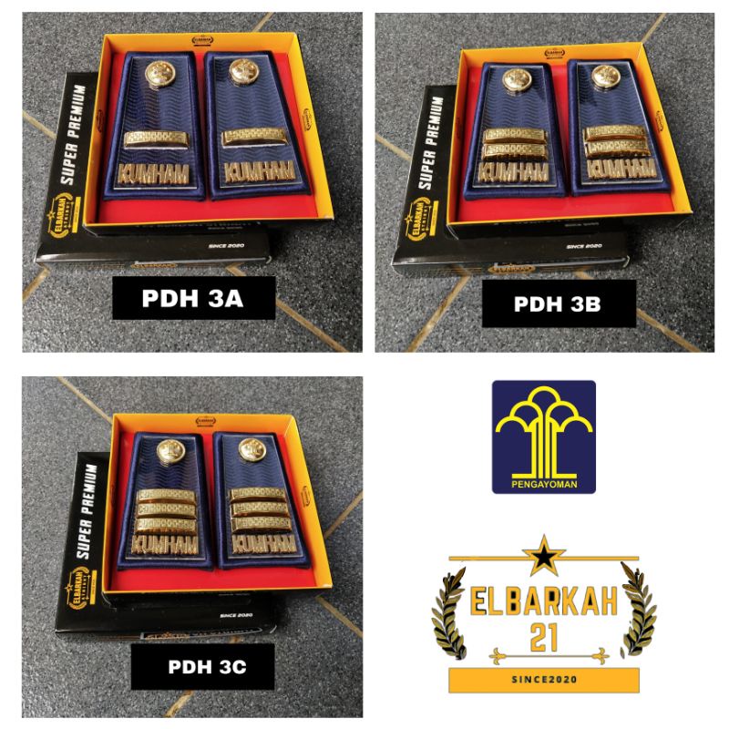 Jual PANGKAT KUMHAM PDH GOL 3A 3B 3C / PANGKAT KEMENKUMHAM / PENGAYOMAN ...