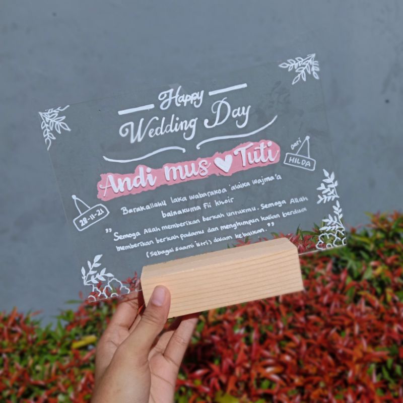 Jual Landscape Acrylic Lettering Costum Akrilik Kostum T Hampers