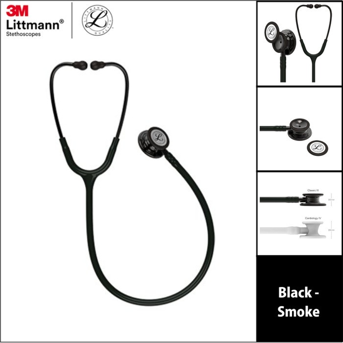 Littmann Classic III Stethoskop Smoke Black – Mit Gratis-Gravur Und Ausweis