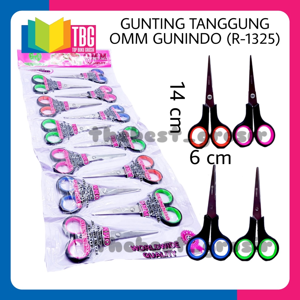 Jual 1 Pcs Gunting Tanggung Omm Gunindo Gunting Tanggung Pemotong