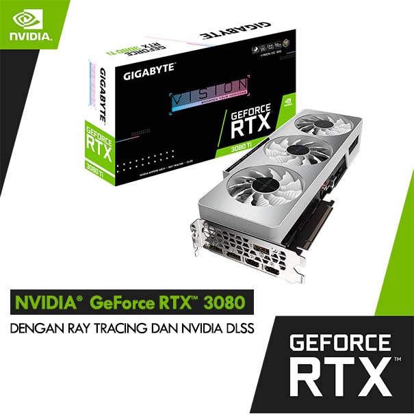 Jual Gigabyte Geforce Rtx 3080 Ti Vision Oc 12gb Gddr6x Shopee