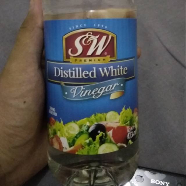Jual Halal S&W distilled white vinegar ; Cuka Putih Import Shopee