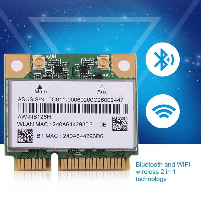 Jual Atheros Wifi + Bluetooth 4 Adapter AR9565 Mini PCIE PC Hackintosh