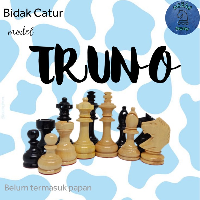 Jual Bidak catur kayu mentaos model truno (standar internasional ...