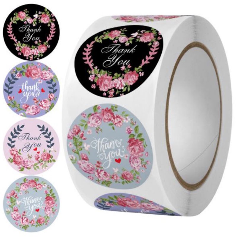 Jual STICKER STIKER LABEL THANK YOU (TANPA MIN JUMLAH PEMBELIAN) - TYM ...