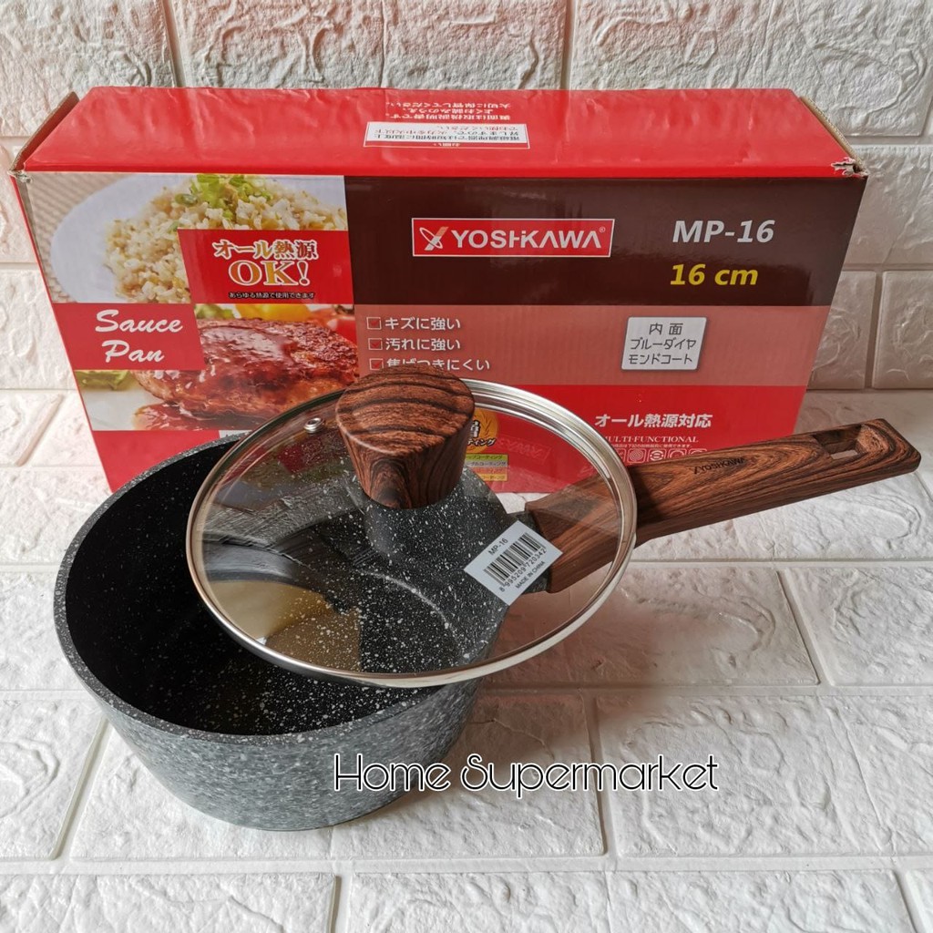 Jual Sauce Pan Ceramic Dengan Tutup SaucePan 14 cm 16 Cm 18 Cm Mpasi 