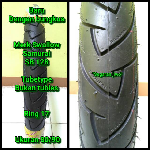 Jual Ban Motor Ring 17 Ukuran 80/90 Setara Dengan Ukuran 275 Swallow ...