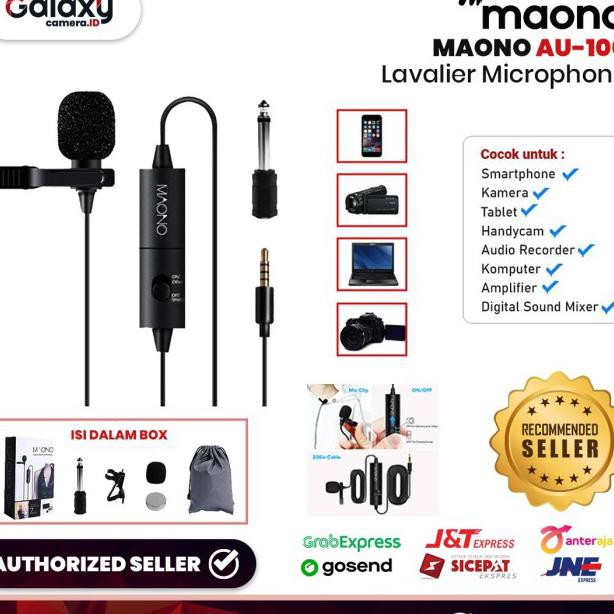 Jual Maono AU100 Lavalier Microphone Shopee Indonesia