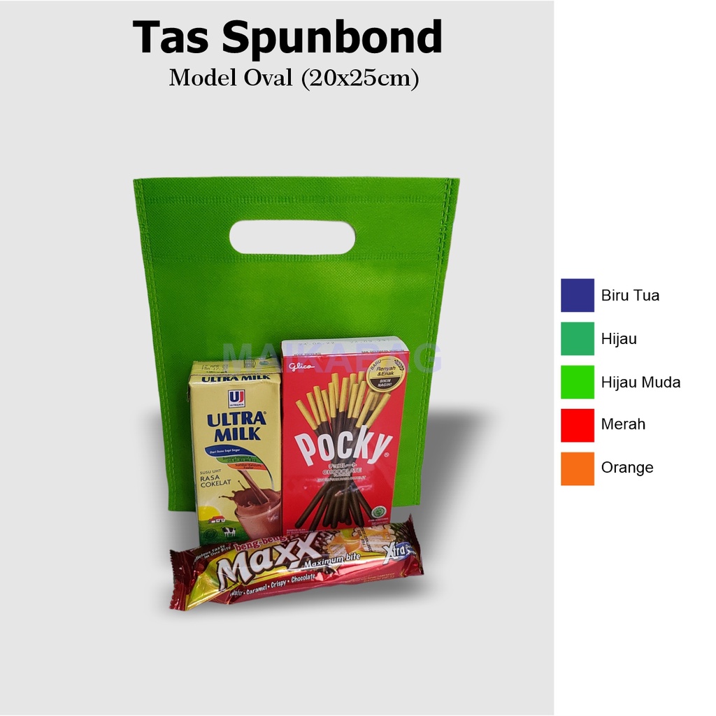 Jual Tas Spunbond Oval 20x25 cm / Goodie Bag / Tas Souvenir | Shopee ...