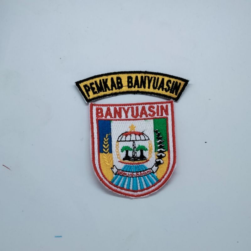 Jual Logo Bordir Kabupaten Banyuasin Begde Badge Logo Emblem