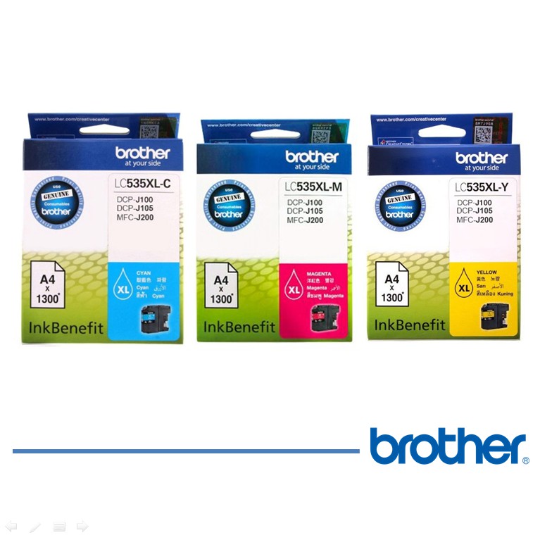 Brother Ink Cartridge LC-535XL C/M/Y for DCP-J100, J105 & MFC-J200 (4)