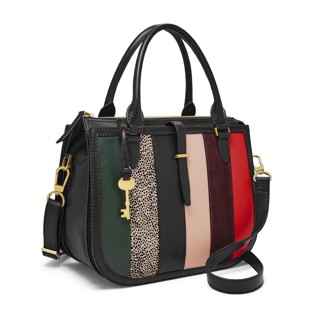 Fossil ryder satchel patchwork hotsell