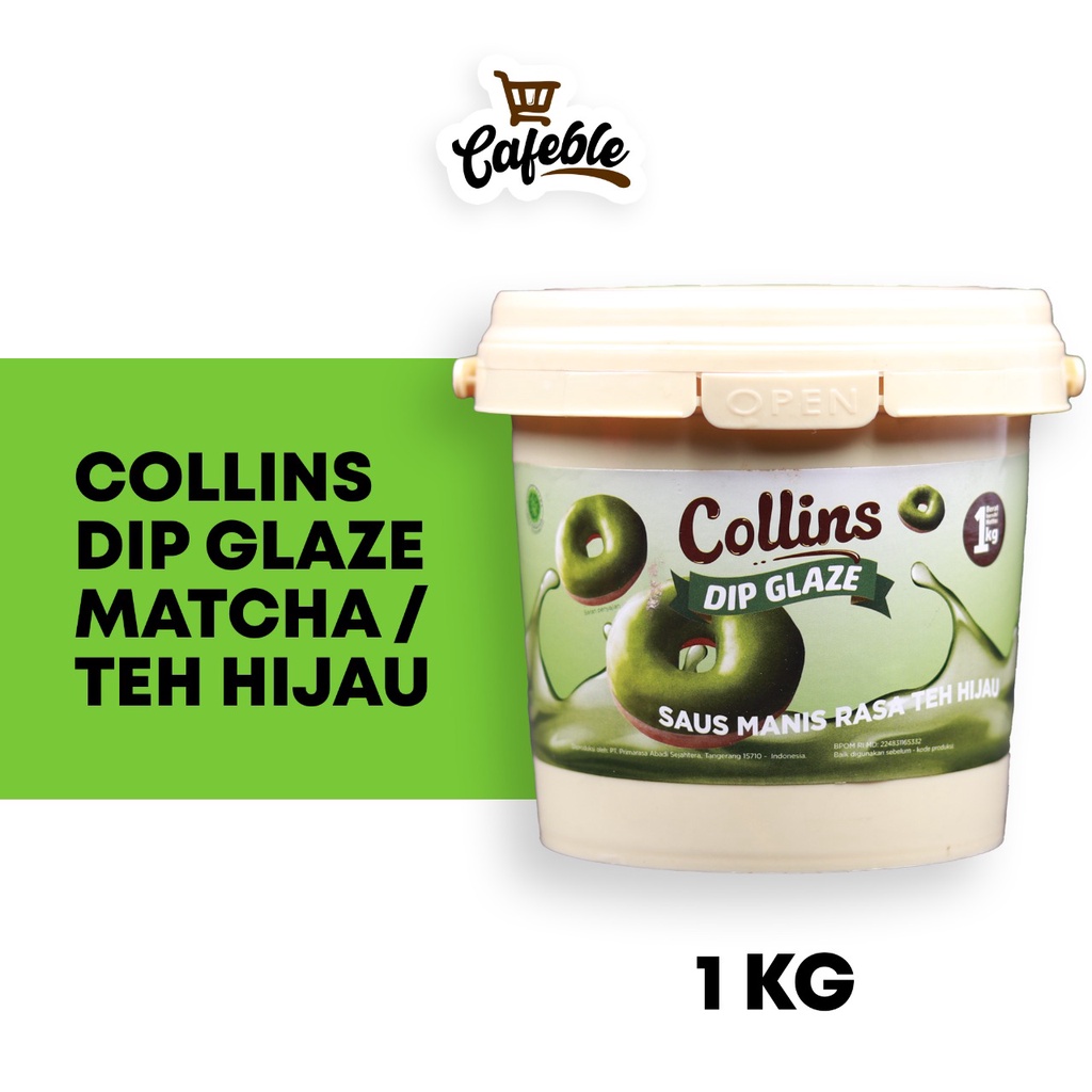Jual Collins Dip Glaze Rasa Teh Hijau Selai Matcha kemasan 1 kg ...