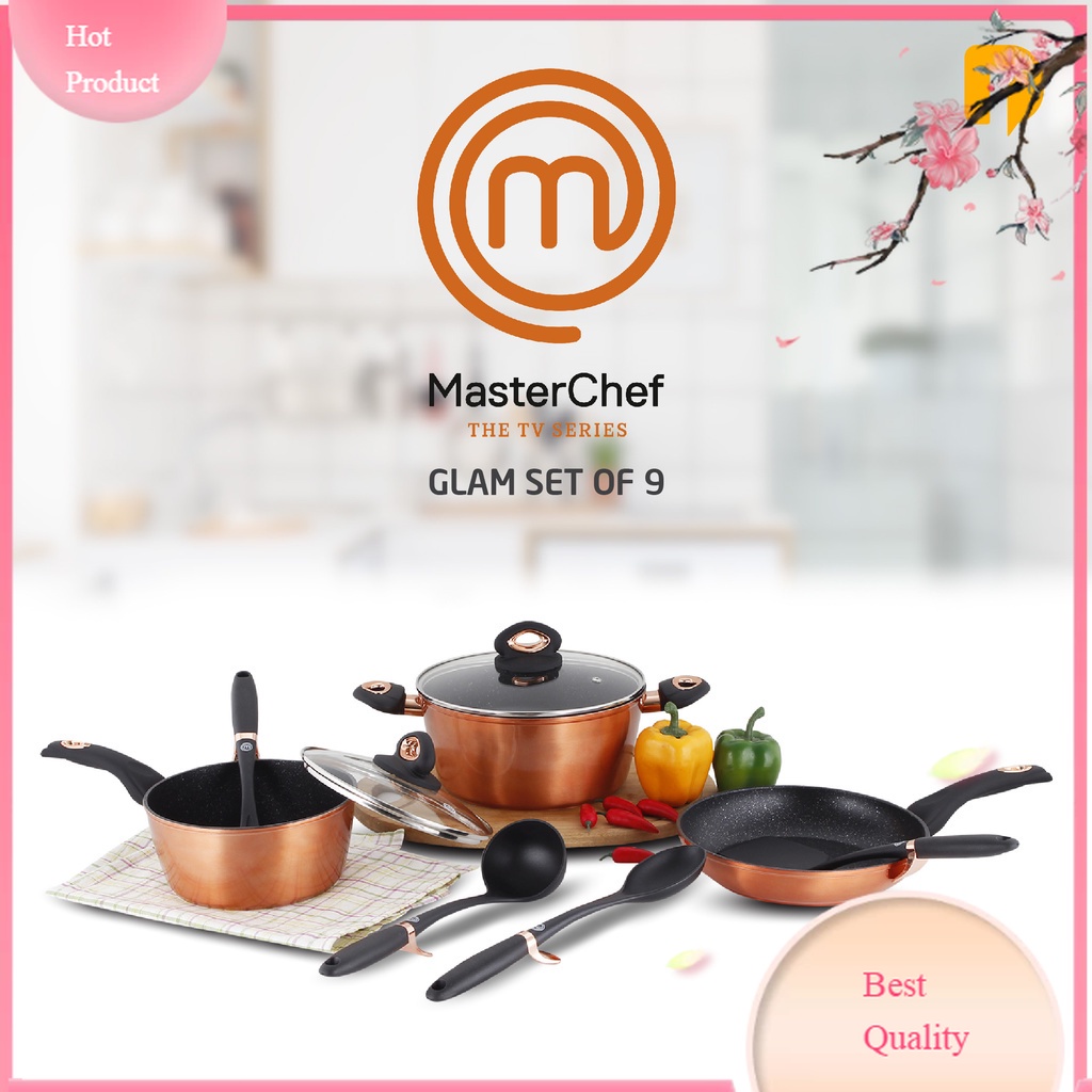 Jual Panci Set Master Chef Glam Set of 9 pcs | Shopee Indonesia