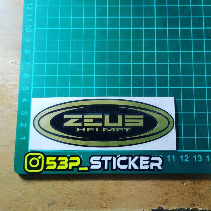 Jual Sticker Cutting Logo Zeus v.2 isi 1 pcs | Shopee Indonesia