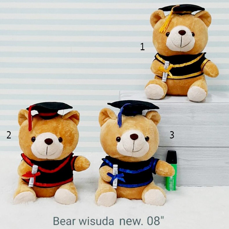 Jual Boneka teddy bear toga wisuda bahan sangat lembut graduation ...