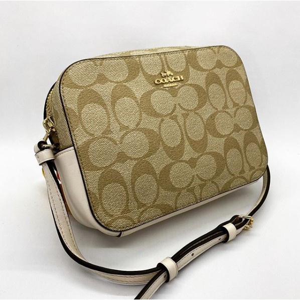 Jual Coach Mini Camera Bag In Signature Canvas Shopee Indonesia