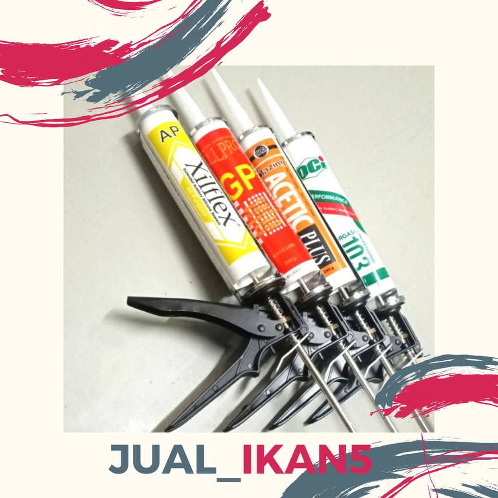 Jual Lem Sodokan Dextone Lem Silicone Sealant Lem Kaca Akuarium Aluminium Ml Clear Bening