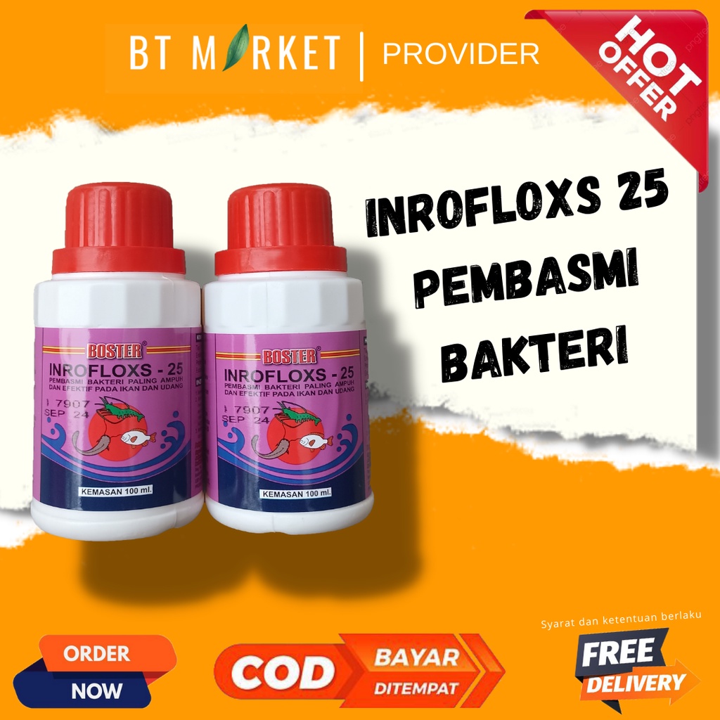 Jual Boster Inrofloxs Ml Antibiotik Pembasmi Bakteri Ikan