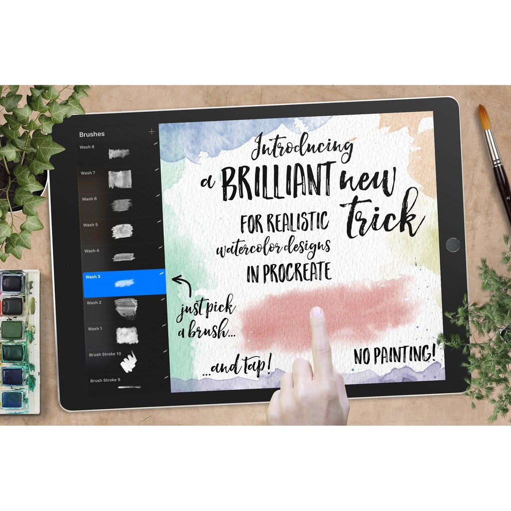 Jual Procreate Brush - Watercolor Stamps for Procreate | Shopee Indonesia