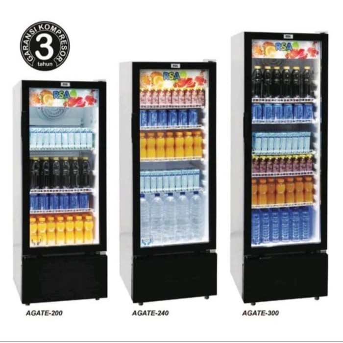 Jual SHOWCASE RSA AGATE-240 / DISPLAY COOLER - 4 Rak / RSA RUBY 240 ...