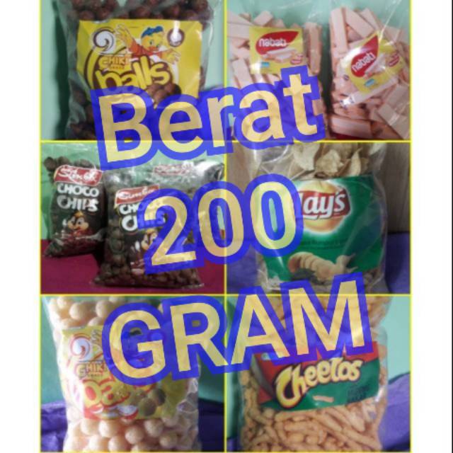 Jual MURAH !! Snack Indofood Kiloan 200gr / 200gram Tango / Qtela ...