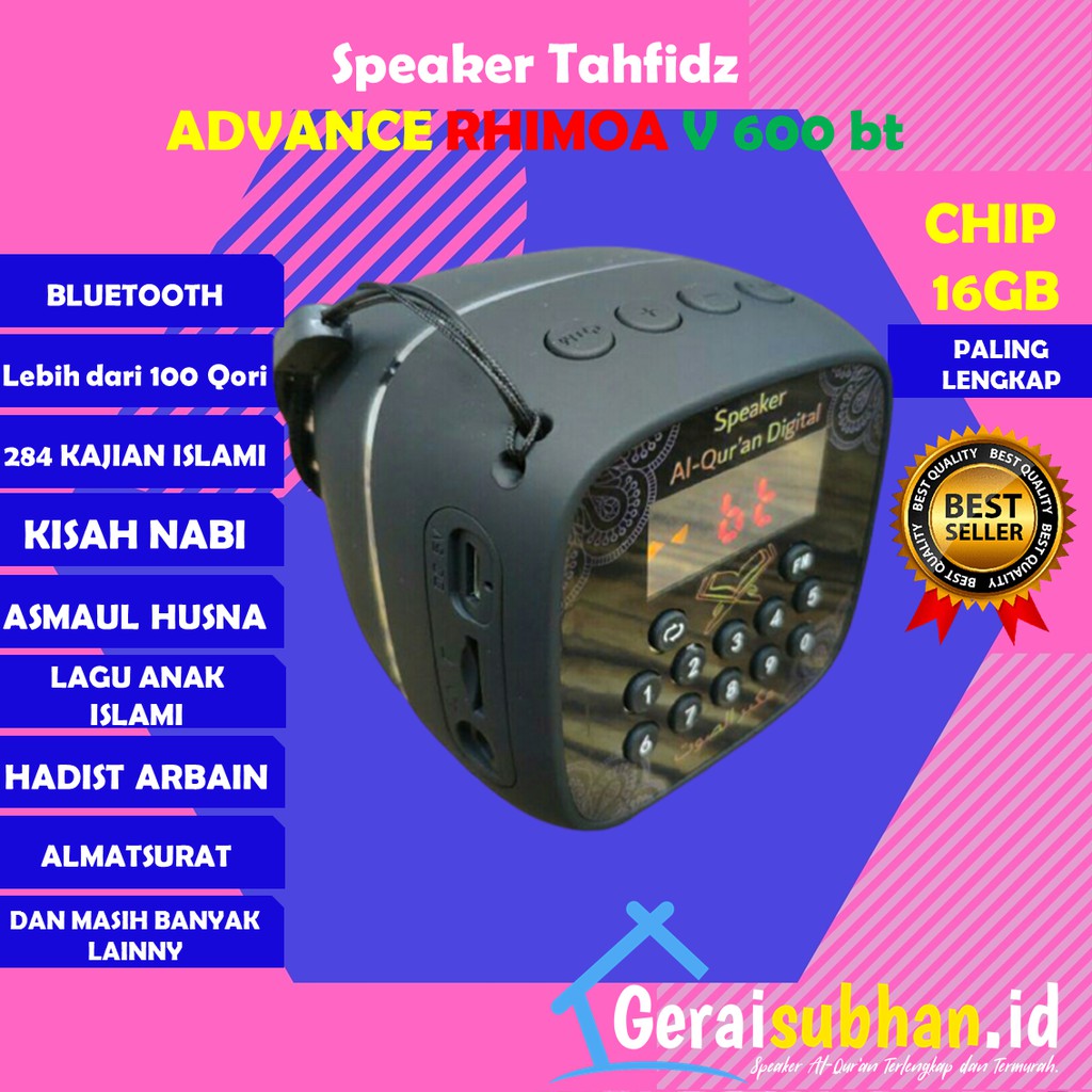 Jual Speaker Tahfidz Murotal Murottal Al Quran Digital RHIMOA Advance ...