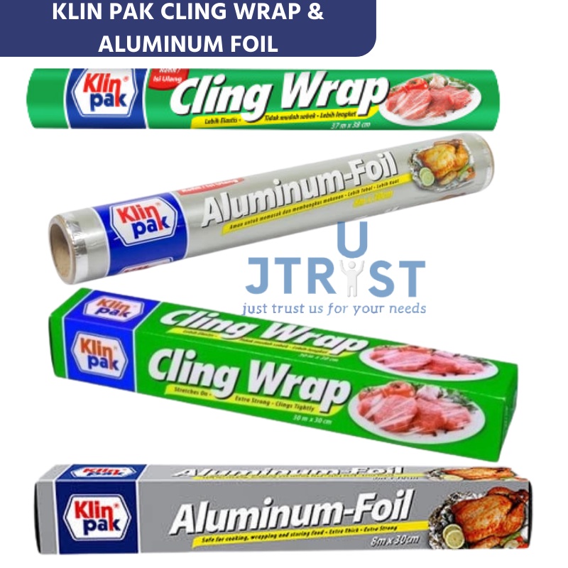 Jual Klin Pak Aluminium Foil & Klinpak Cling Wrap Kemasan Box & Refill